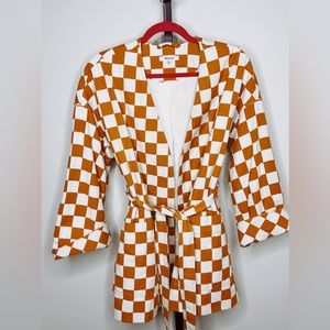 Madewell Wrap Checked Jacket
